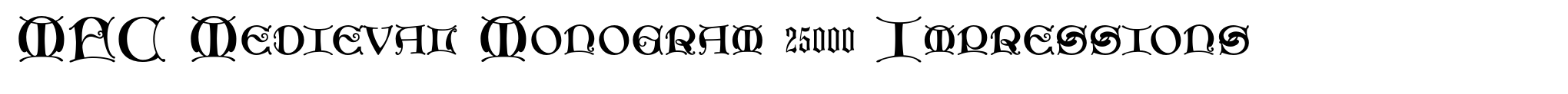 MFC Medieval Monogram 25000 Impressions image